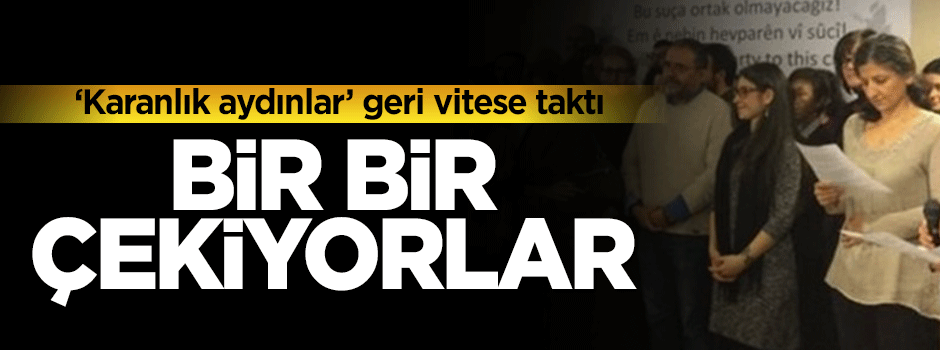 3 'Karanlık aydın' imzasını geri çekti