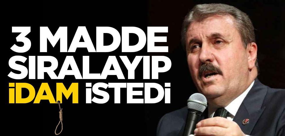 3 madde sıralayan Destici'den bomba çağrı: Bunlara idam gelsin!
