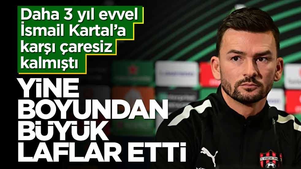 3 sene önce İsmail Kartal Fenerbahçe’sine karşı rezil olmuştu… Şimdi boyundan büyük laflar etti