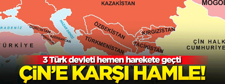 3 Türk devletinden Çin'e karşı hamle
