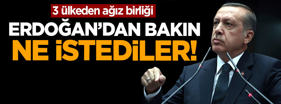 3 ülkeden, ülkemize karşı ağız birliği!