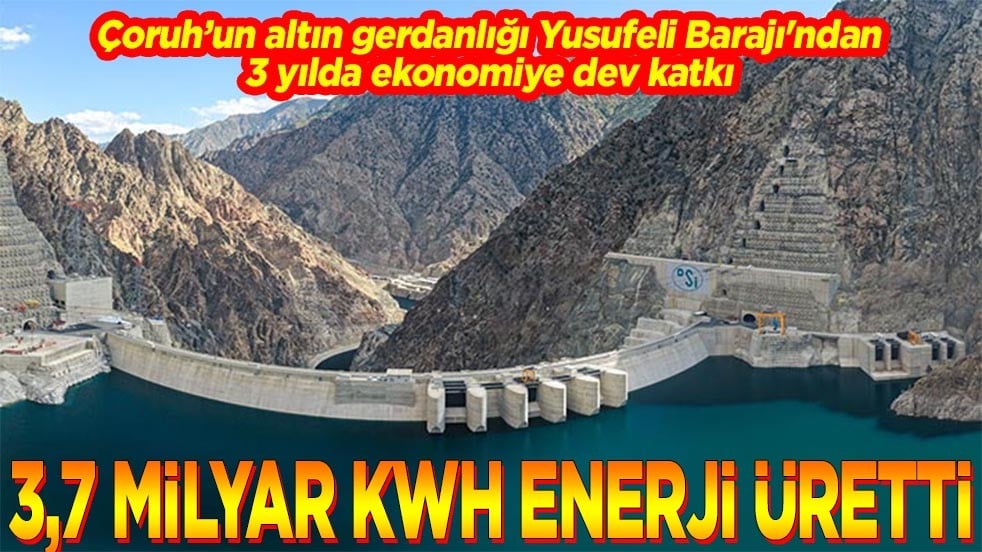 3 yılda 3,7 milyar kwh enerji üretti