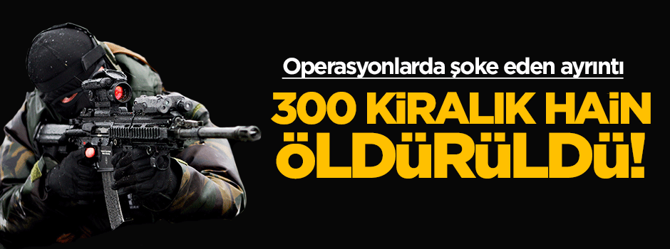 300 kiralık terörist öldürüldü!