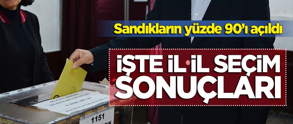 31 Mart Yerel Seçimi'nde işte il il sonuçlar!
