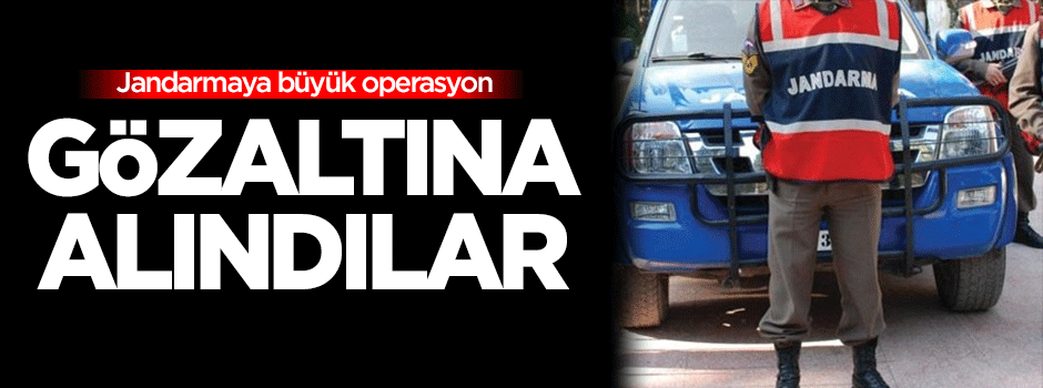 35 jandarma personeli gözaltına alındı