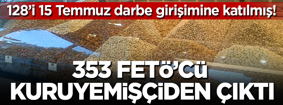353 FETÖ'cü kuruyemişçiden çıktı!