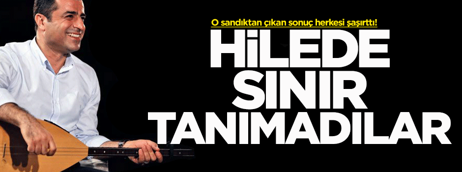 391 seçmeni olan sandıktan, HDP'ye 396 oy çıktı