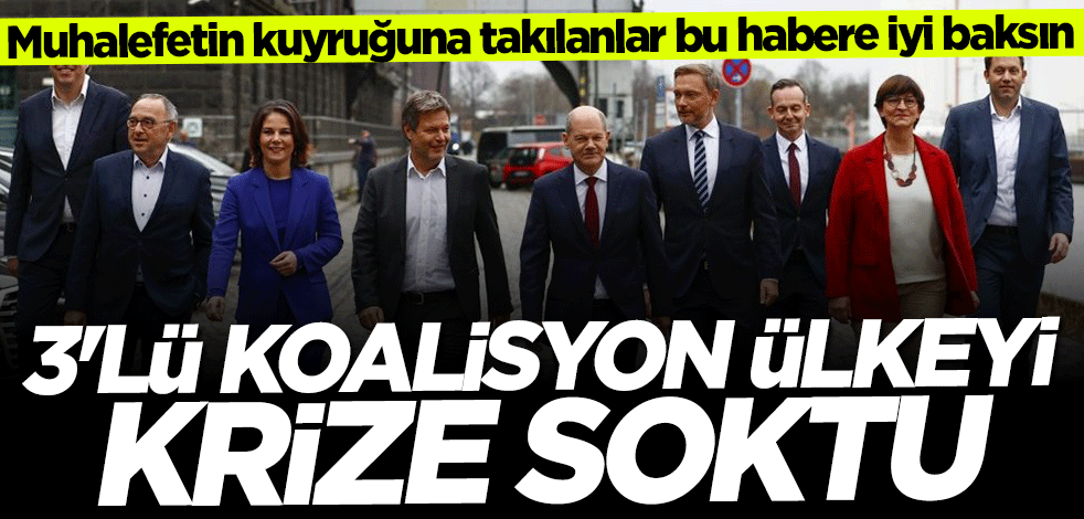 "3'lü koalisyon" Almanya'yı kilitledi... Ülkeyi resmen krize soktular