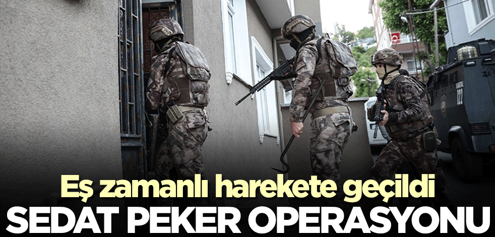 4 ilde dev 'Sedat Peker' operasyonu! Gözaltılar ve tutuklamalar var
