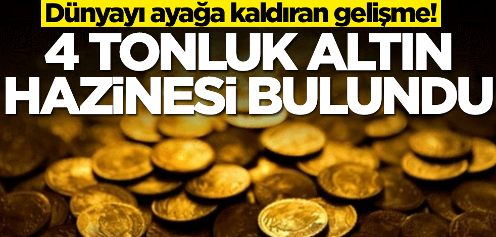 4 tonluk altın hazinesi bulundu! Dünya şoka girdi