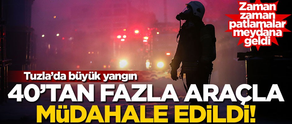 40'tan fazla ekip aracı bölgeye gitti! Tuzla'da feci yangın
