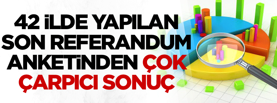 42 ilde yapılan son referandum anketinden çok çarpıcı sonuç… Ev kadınları…