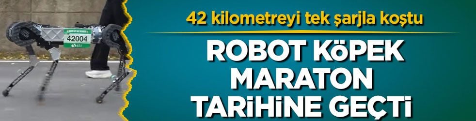 42 kilometreyi tek şarjla koştu! Robot köpek maraton tarihine geçti