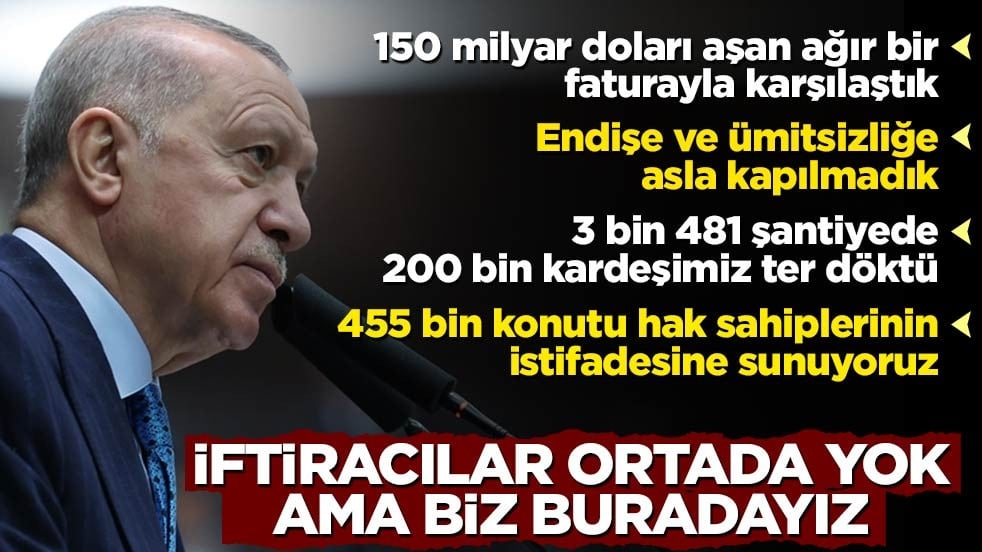 455 bininci konut teslim töreninde Cumhurbaşkanı Erdoğan'dan flaş sözler