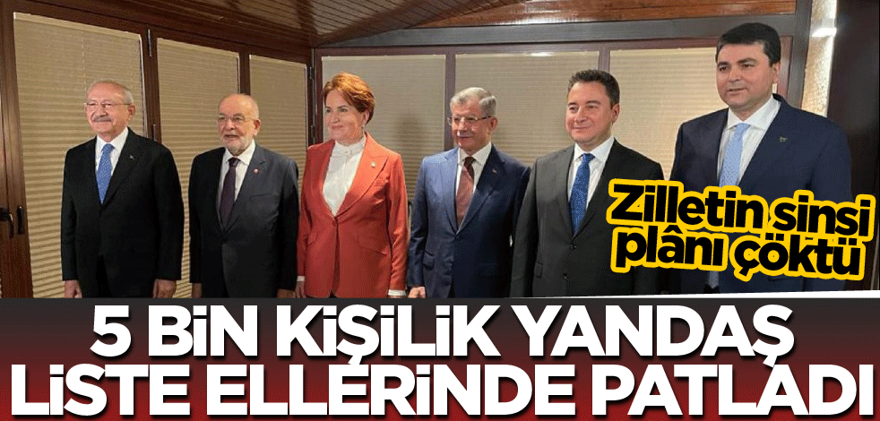 5 bin kişilik yandaş liste ellerinde patladı