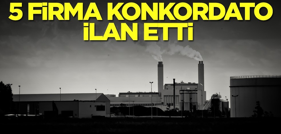 5 firma konkordato ilan etti
