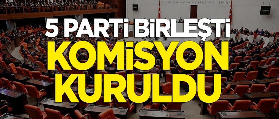 5 parti anlaştı, komisyon kuruldu