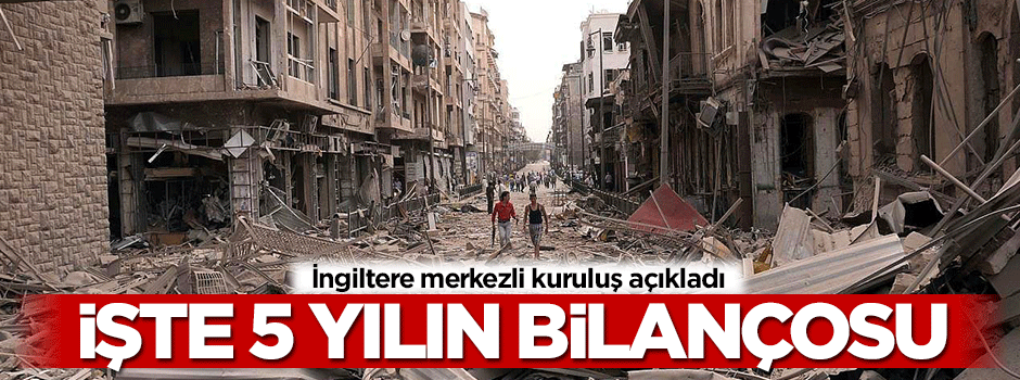 5 yılın bilançosu: 370 bin ölü
