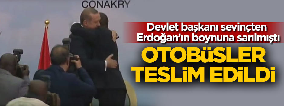 50 otobüs Gine'ye teslim edildi