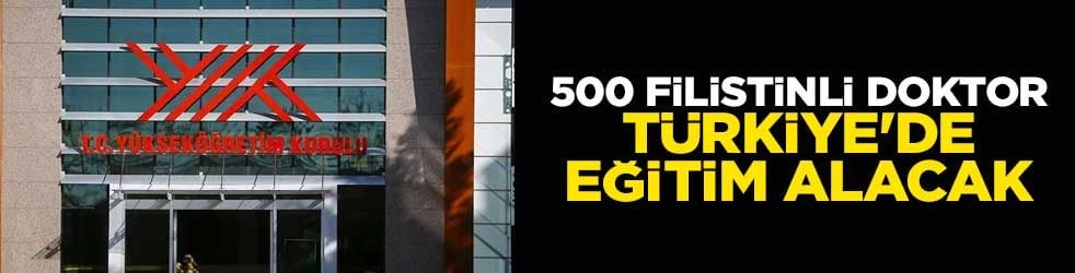 500 Filistinli doktor Türkiye'de eğitim alacak