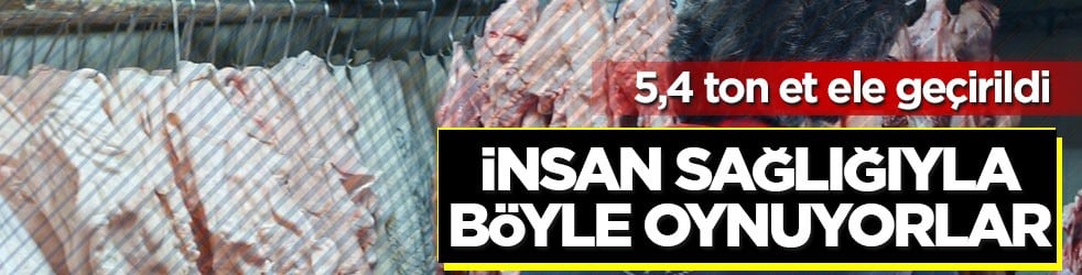 5,4 ton et! İnsan sağlığıyla böyle oynuyorlar