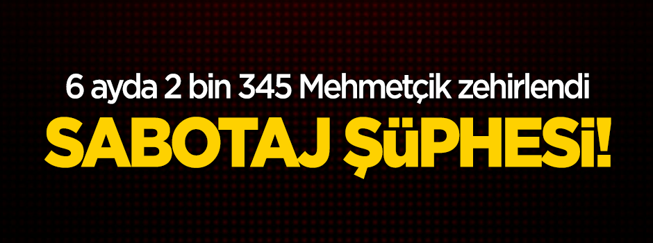 6 ayda 2 bin 345 Mehmetçik zehirlendi