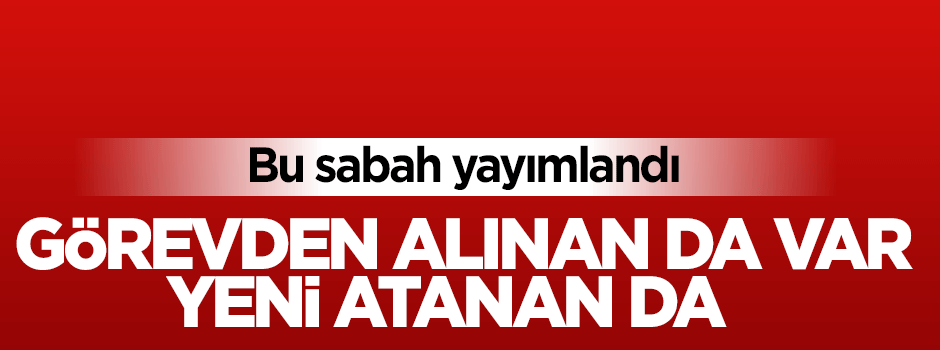 6 Bakanlıkta yeni atamalar