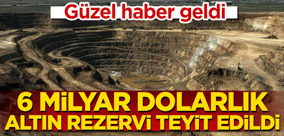 6 milyar dolarlık altın rezervi teyit edildi