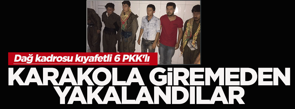 6 PKK'lı karakola giremeden yakalandı