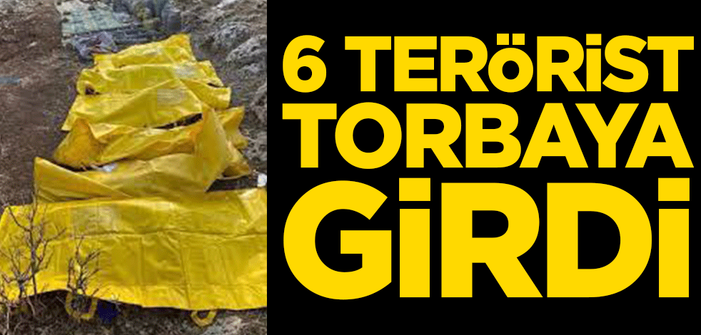 6 terörist torbaya girdi