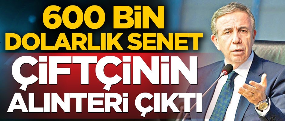 600 bin dolarlık senet çiftçinin alın teri çıktı