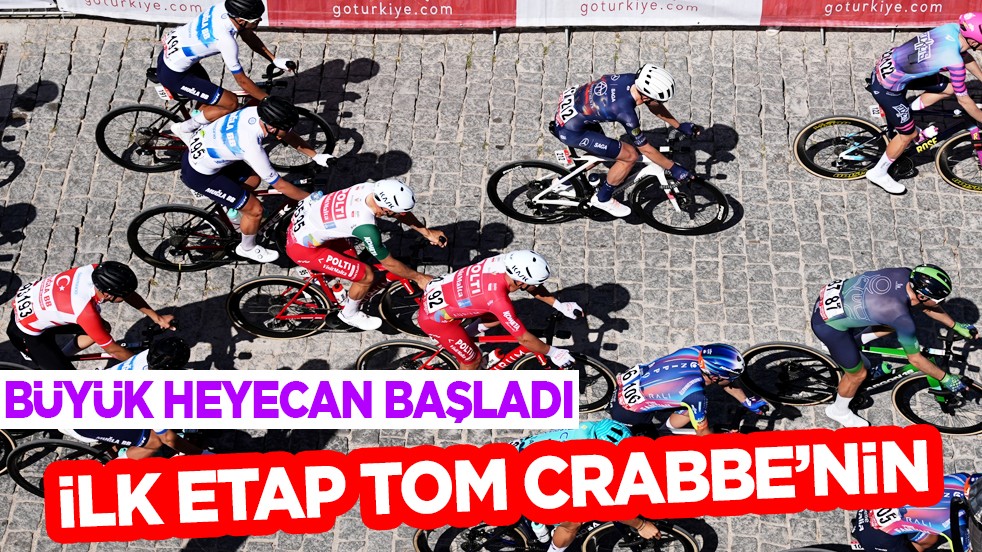 61. Cumhurbaşkanlığı Türkiye Bisiklet Turu, Çeşme-Selçuk etabında kazanan Tom Crabbe...