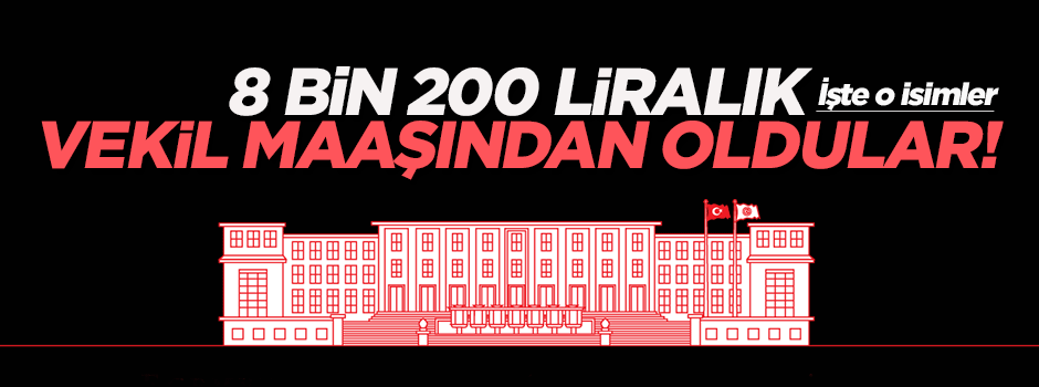 67 vekil 8 bin 200 liralık emekli maaşından oldu!