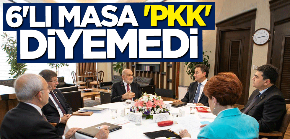 6'lı Masa "PKK" demeden alçak saldırıyı kınadı