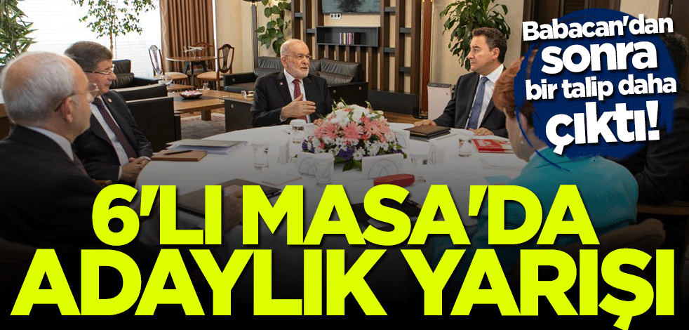 6'lı Masa'da adaylık yarışı! Babacan'dan sonra bir talip daha çıktı