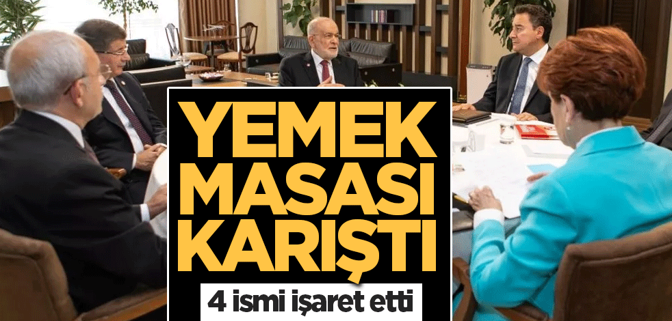 6'lı masada bir çatlak daha! 4 ismi işaret etti