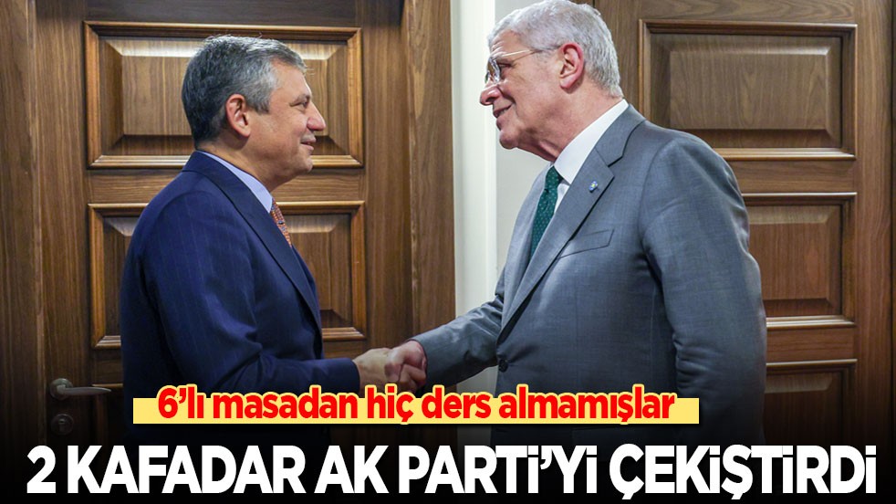 6’lı masadan hiç ders almamışlar: 2 kafadar AK Parti'yi çekiştirdi!