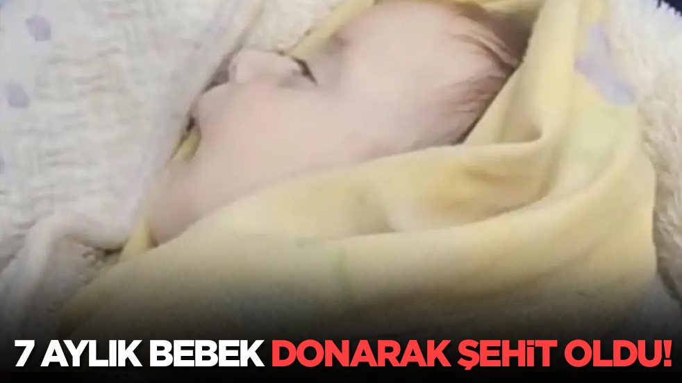 7 aylık bebek donarak şehit oldu!