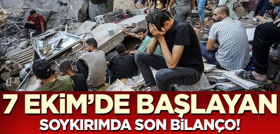 7 Ekim'de başlayan soykırımda son bilanço!