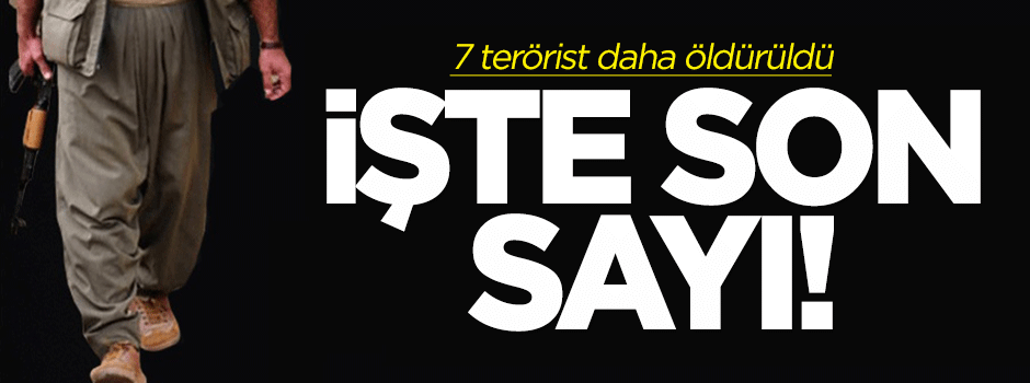 7 terörist öldürüldü