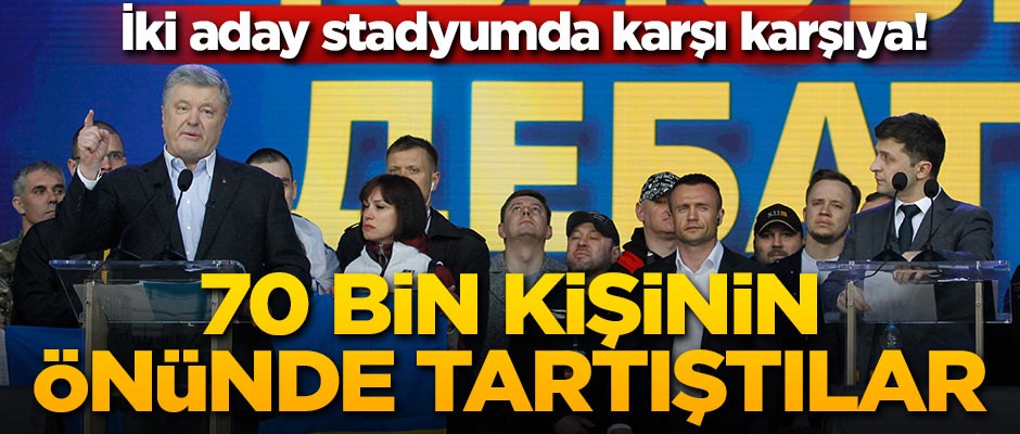 70 bin kişinin önünde tartıştılar!