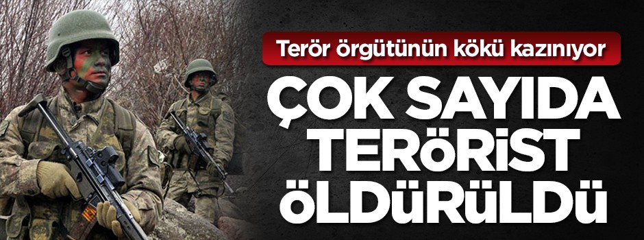 70 PKK'lı terörist öldürüldü