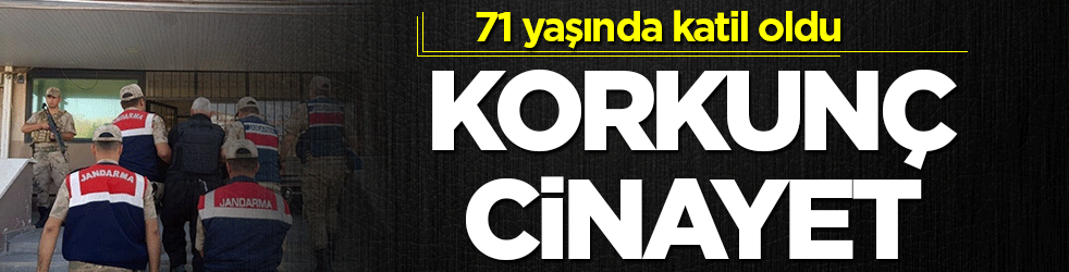 Korkunç cinayet: 71 yaşında katil oldu