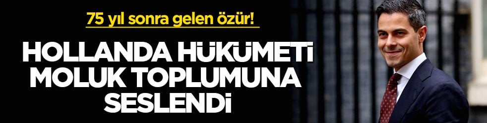 75 yıl sonra gelen özür! Hollanda hükümeti Moluk toplumuna seslendi