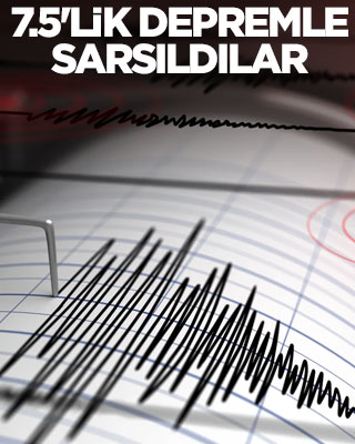 7.5'lik depremle sarsıldılar