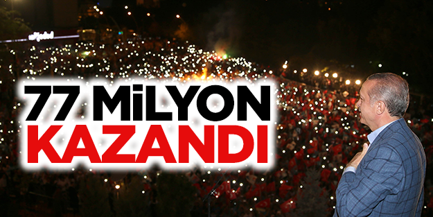 77 milyon kazandı