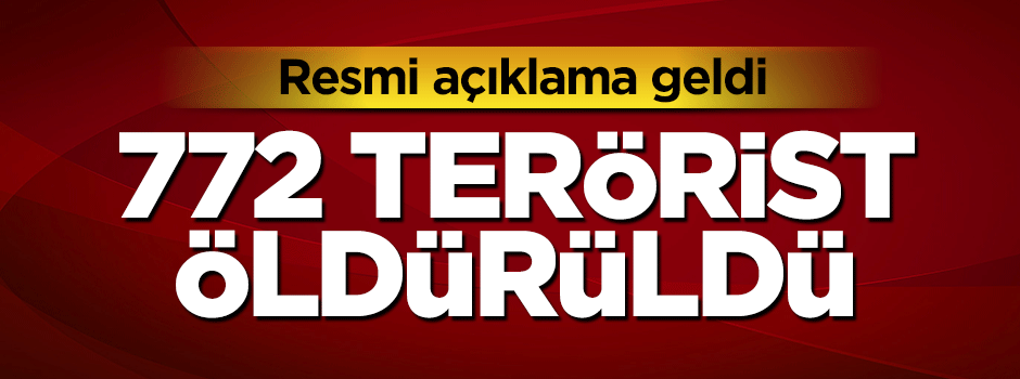 772 DEAŞ'lı terörist öldürüldü