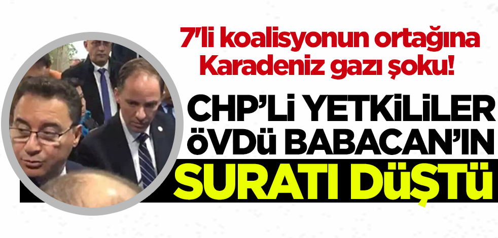 7'li koalisyonun ortağına Karadeniz gazı şoku! CHP'li yetkililer övdü Babacan'ın suratı düştü