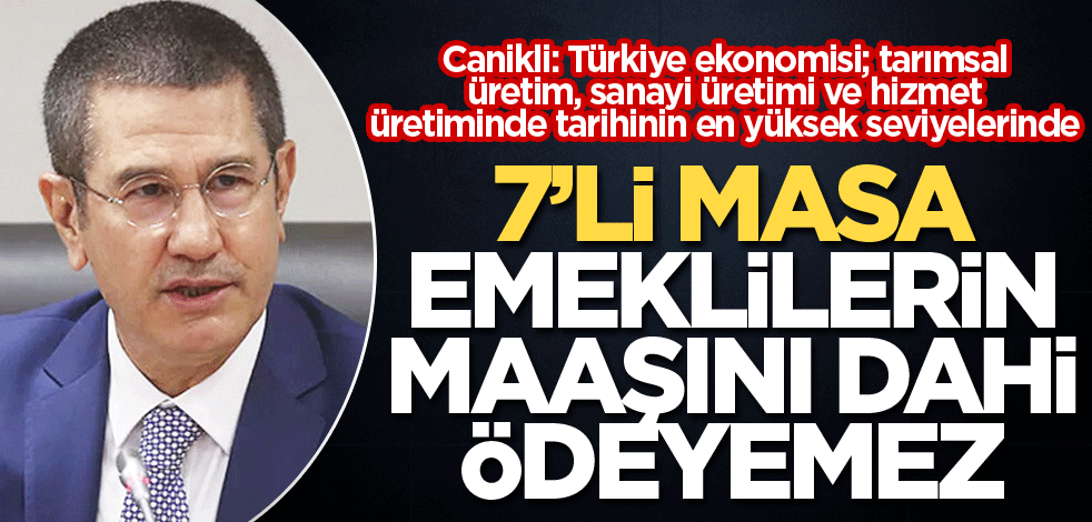 7’li masa emeklilerin maaşını dahi ödeyemez