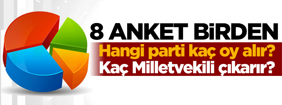 8 anket şirketinin seçim sonuçları
